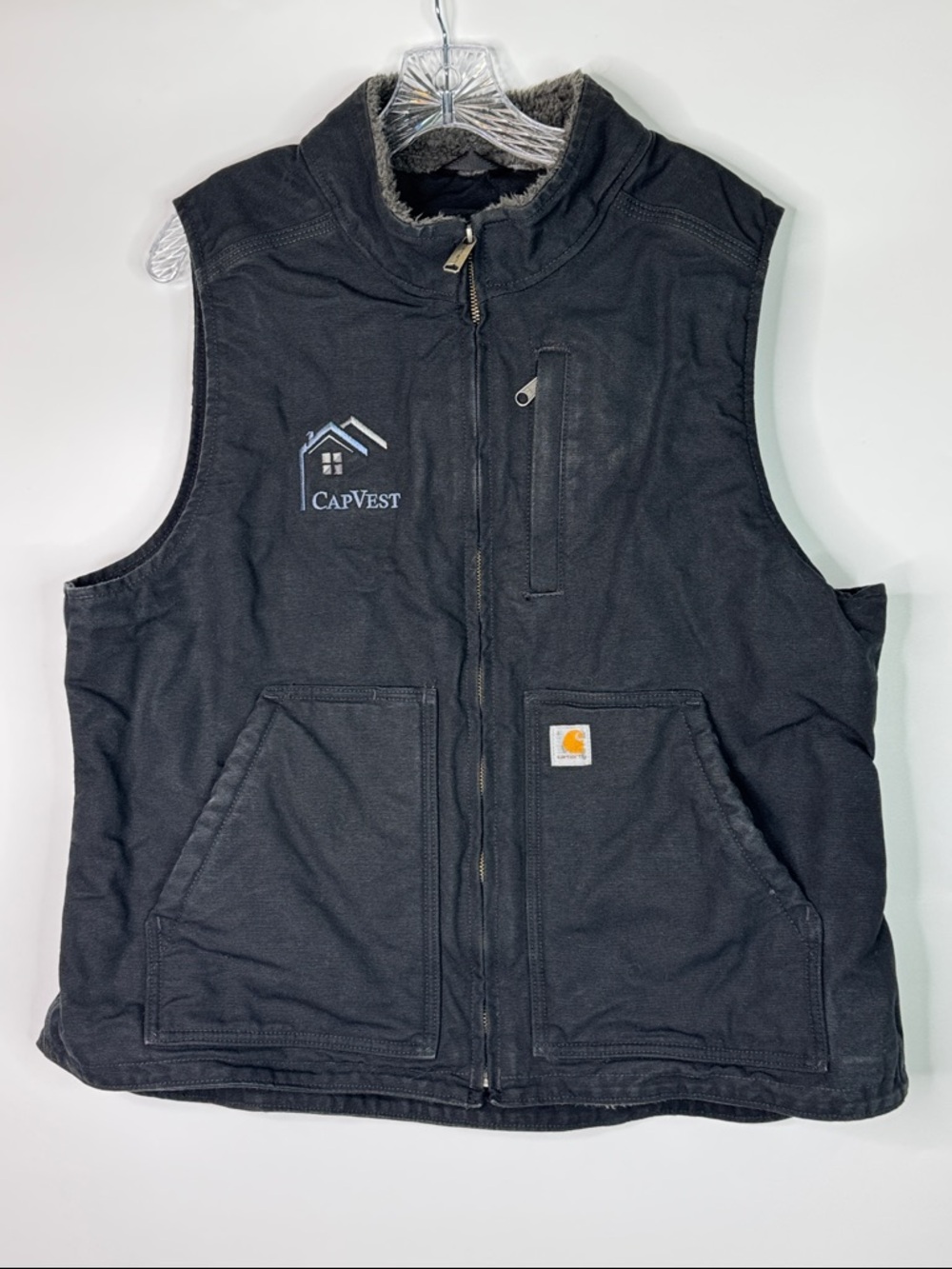 Carhartt 0V4227-W Sherpa Lined Mock Neck Branded Vest Size XL